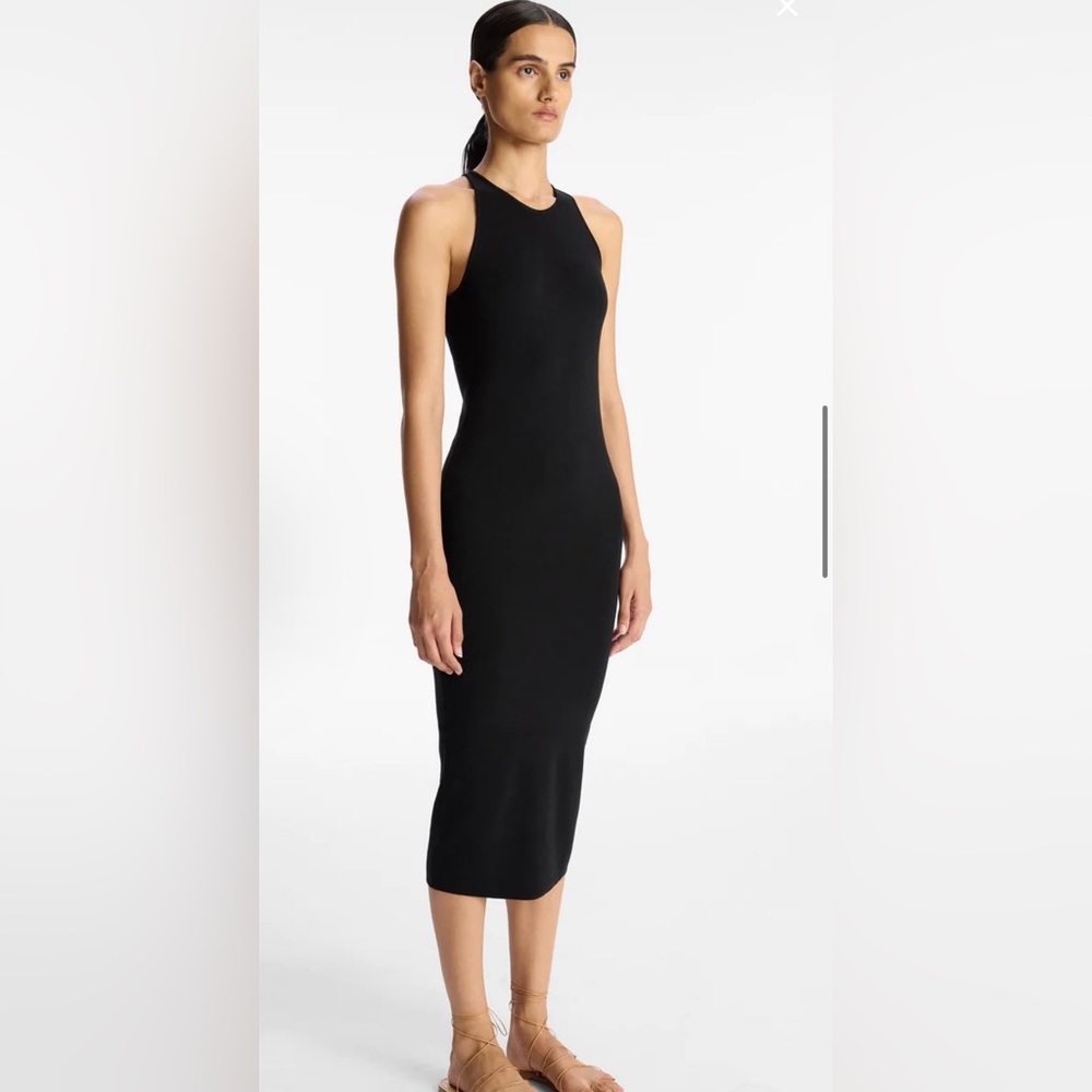 A.L.C Marc Cotton Knit Dress in Almond Size S